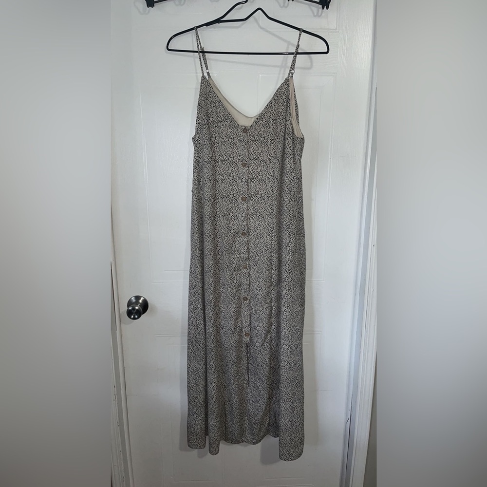 Sienna sky black & white leopard dress